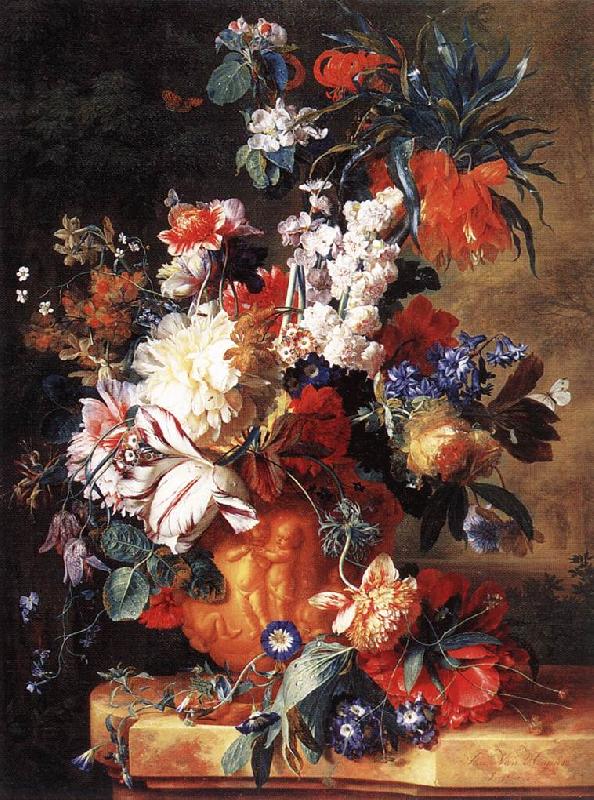 HUYSUM, Jan van Bouquet of Flowers in an Urn sf France oil painting art